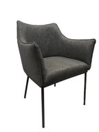 St James Dining Chair Black Vegan Leather