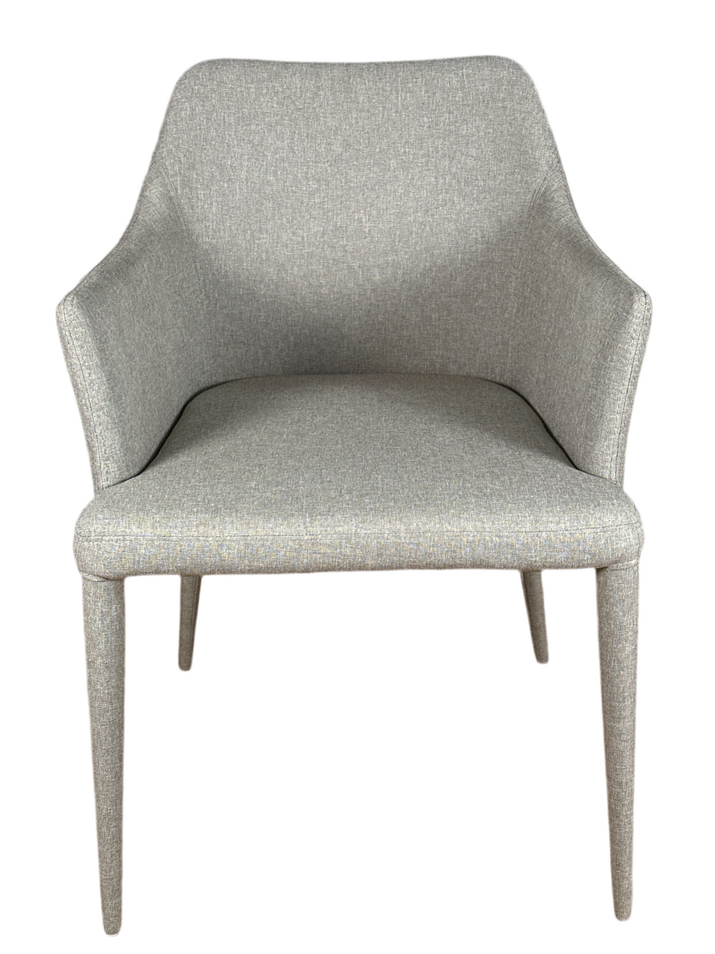 Dining Chair - Light Grey with fabric covered legs