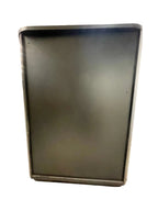 Black Wooden Cabinet with Honeycomb Textured Doors