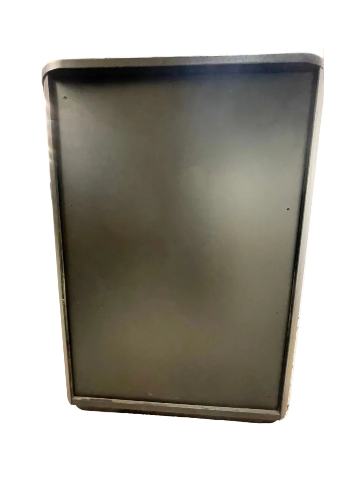 Black Wooden Cabinet with Honeycomb Textured Doors