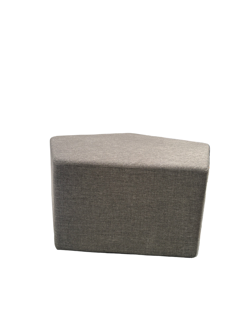 Grey Five Sided Pentagon Ottoman