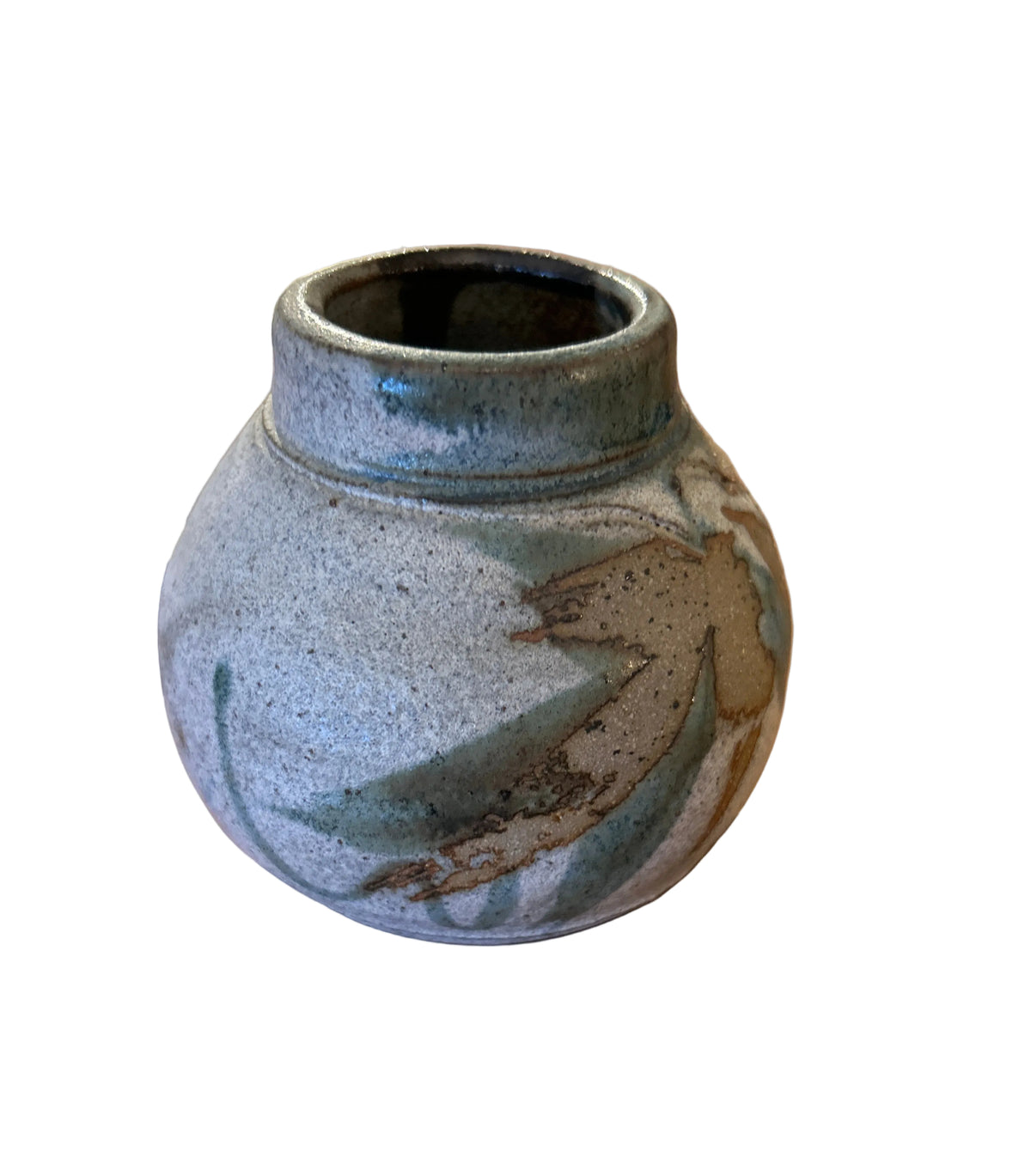 Ceramic Bud Vase With Floral Details