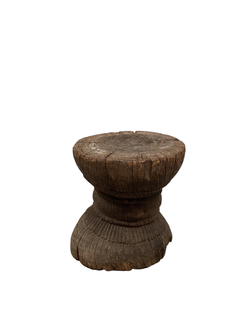 Rustic Indian Wooden Timber Stool