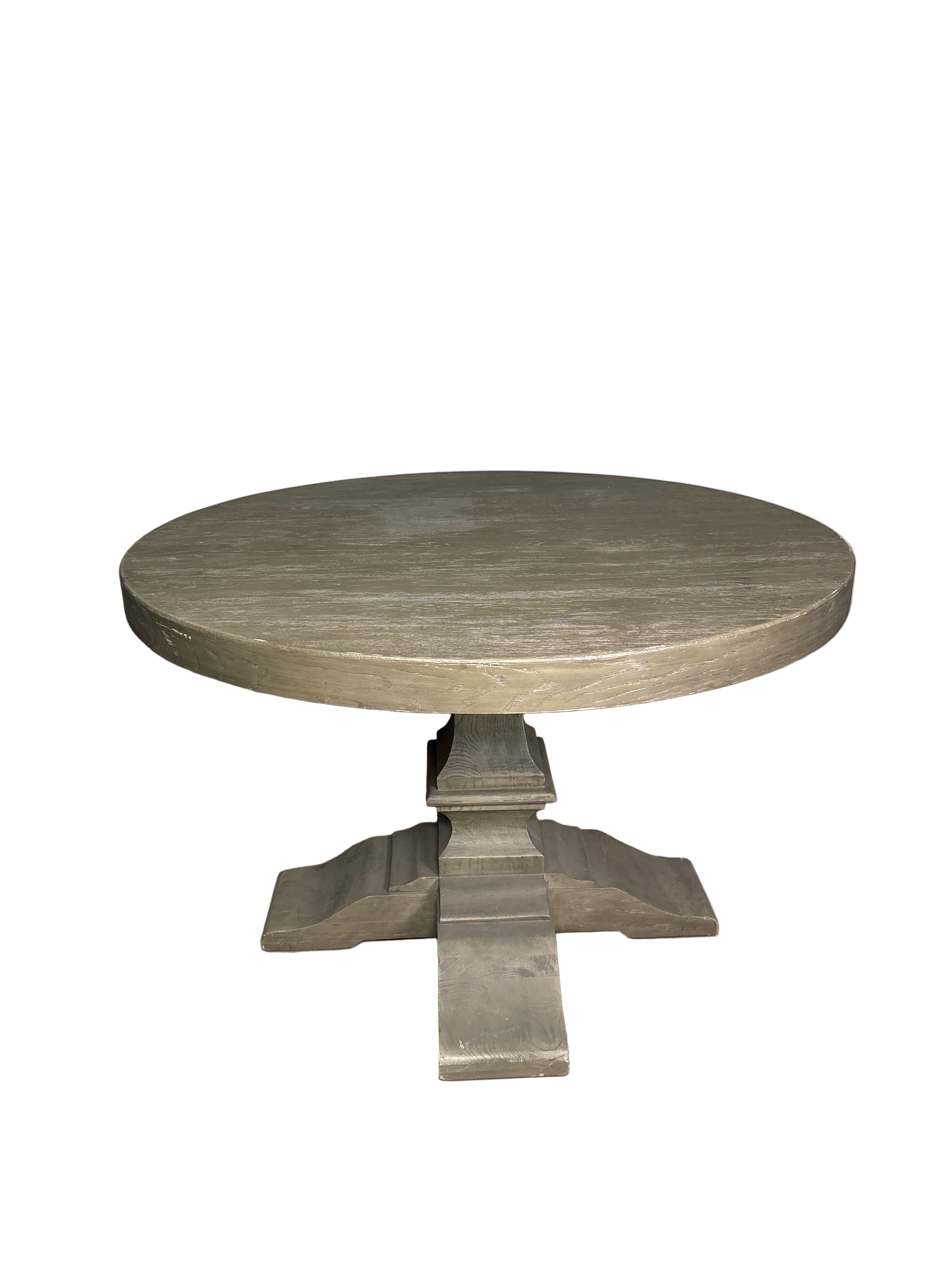 Rustic Pedestal Dining Table