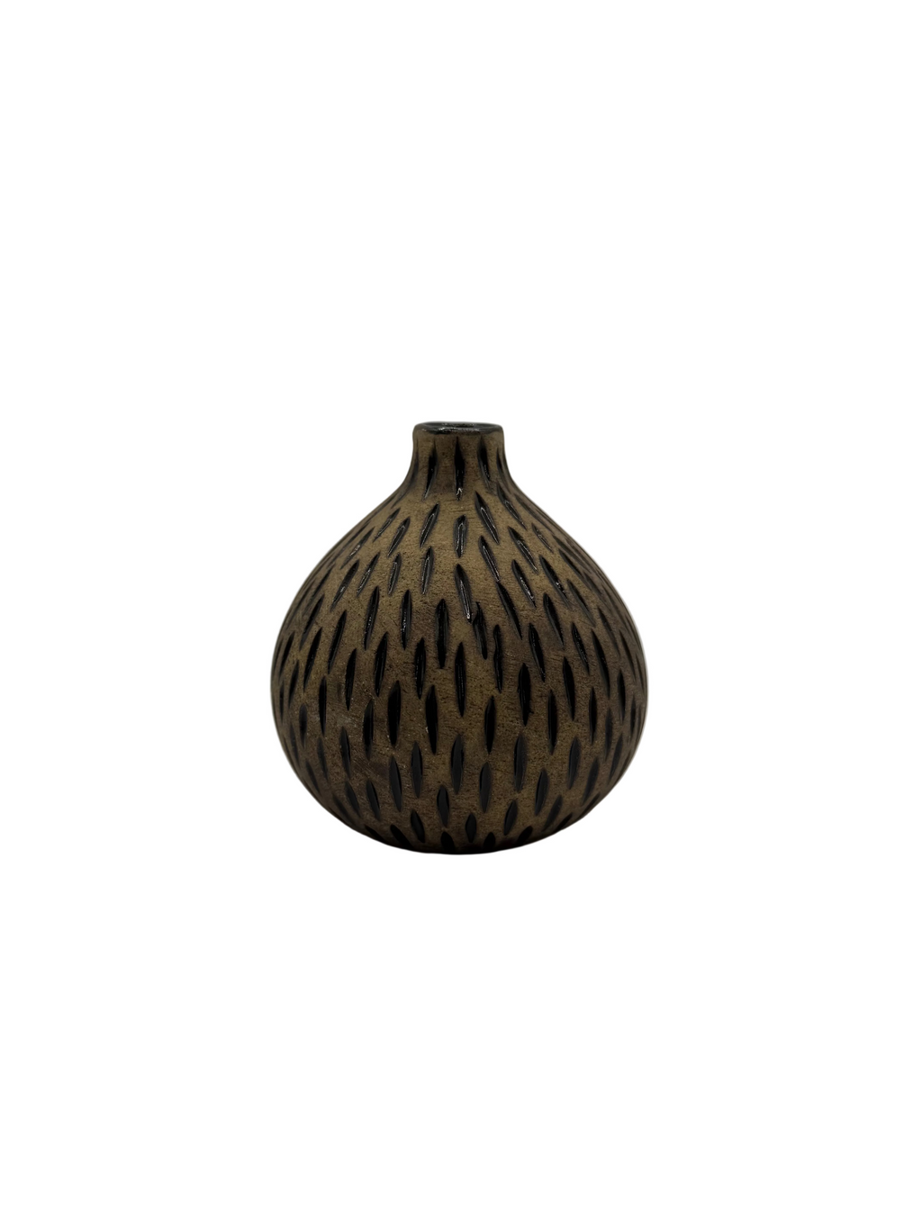 Artisan Carved Bud Vase