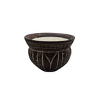 Patterned Outdoor Wood Candle