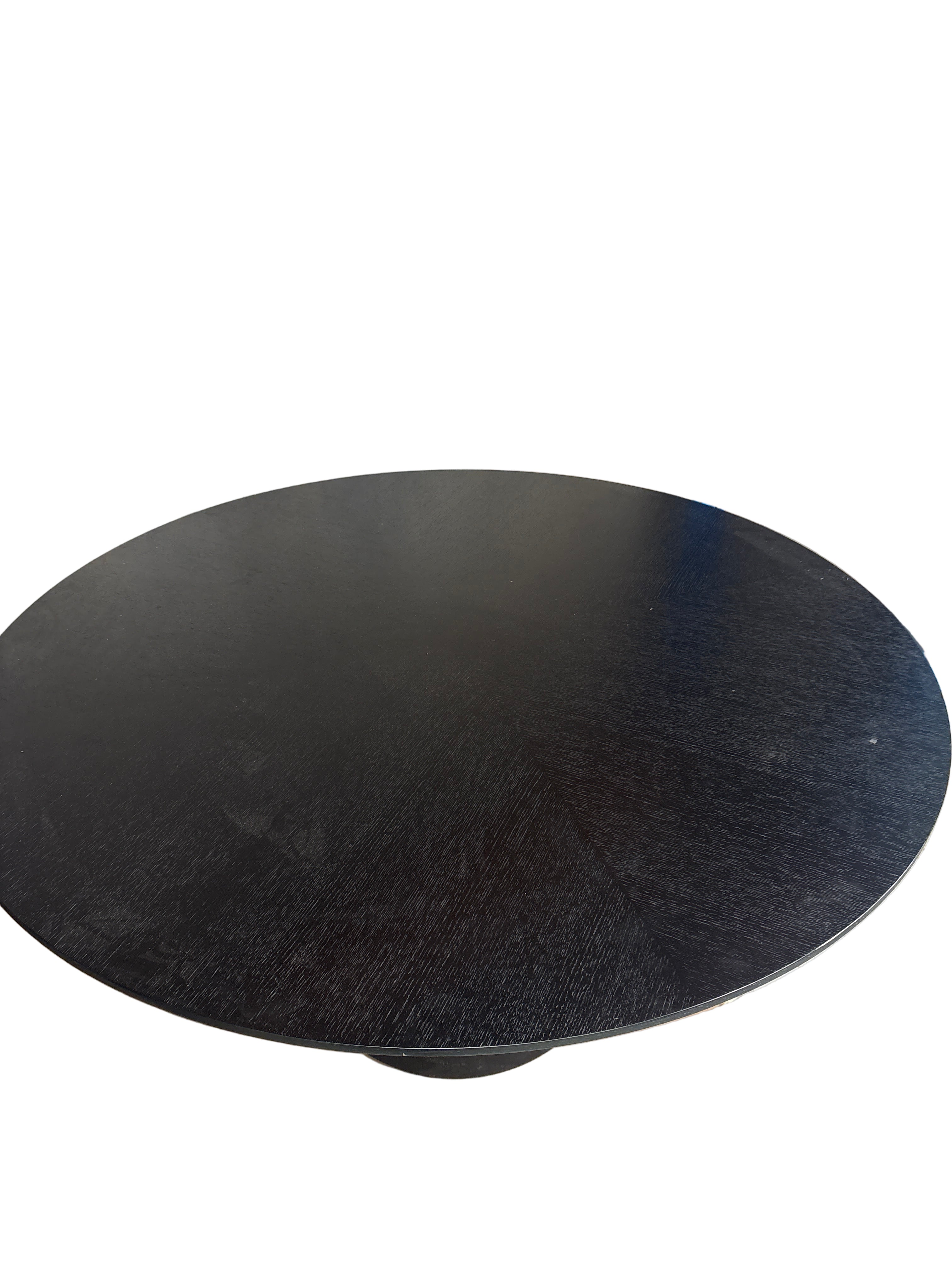 Globe West Round Dining Table Black