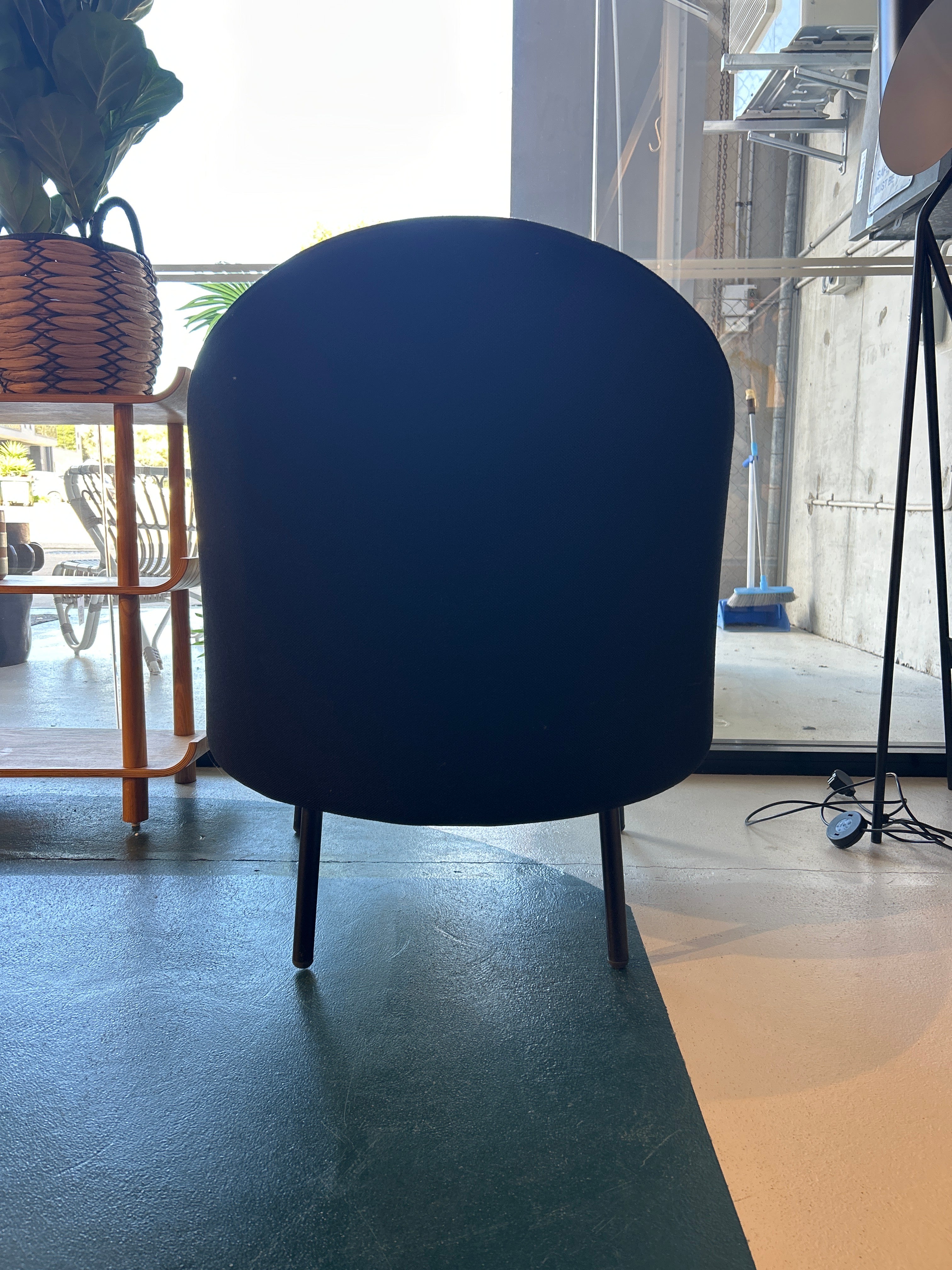 Jules Black Occasional Armchair, Arflex