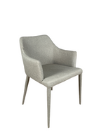 Dining Chair - Light Grey with fabric covered legs
