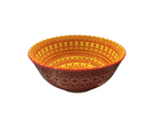 Moroccan Deco Ceramic Bowl (Red and Yellow Patterned)
