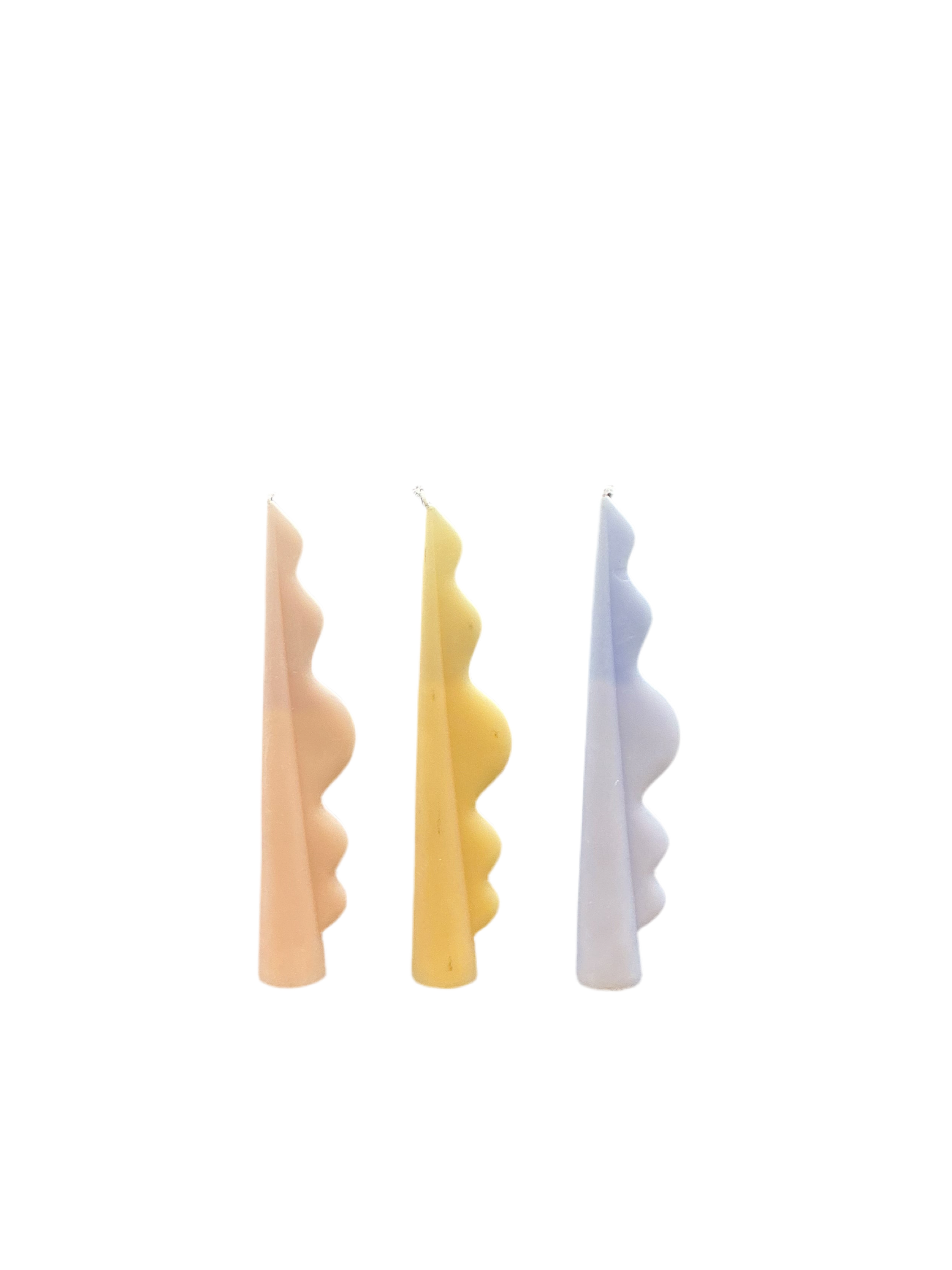 Wave Candles (Set of 3)