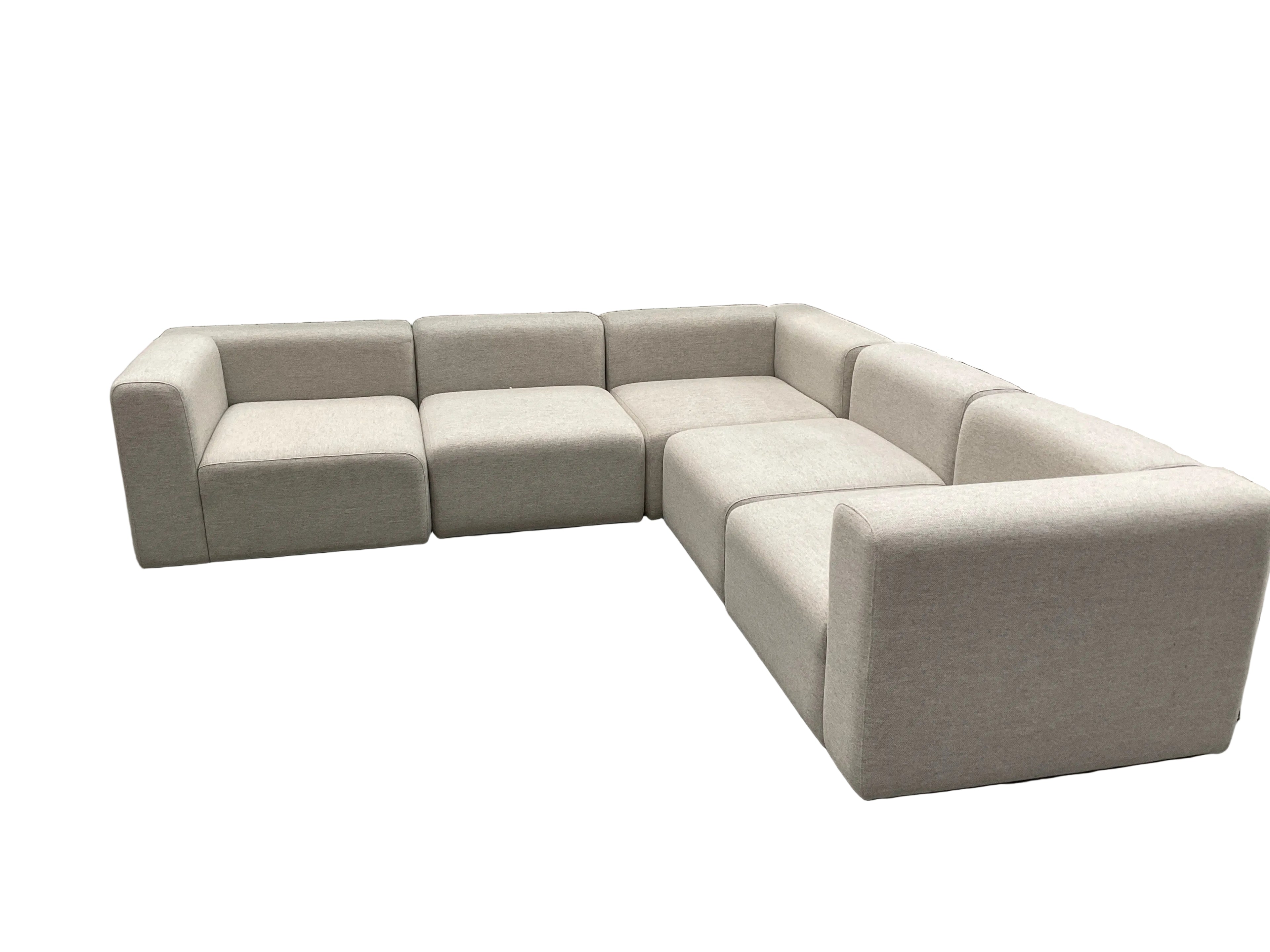Hay Mags Modular Middle Module Sofa Grey