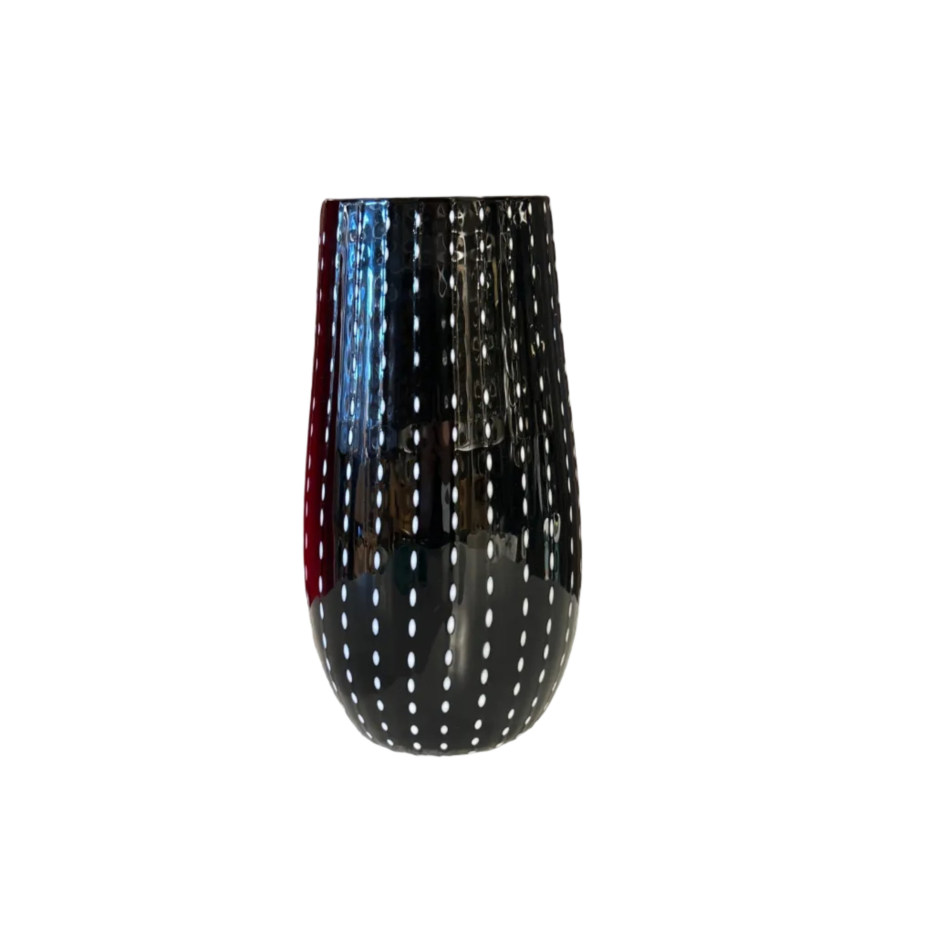 Zafferano Dotted Small Vase, White,  by Federico De Majo