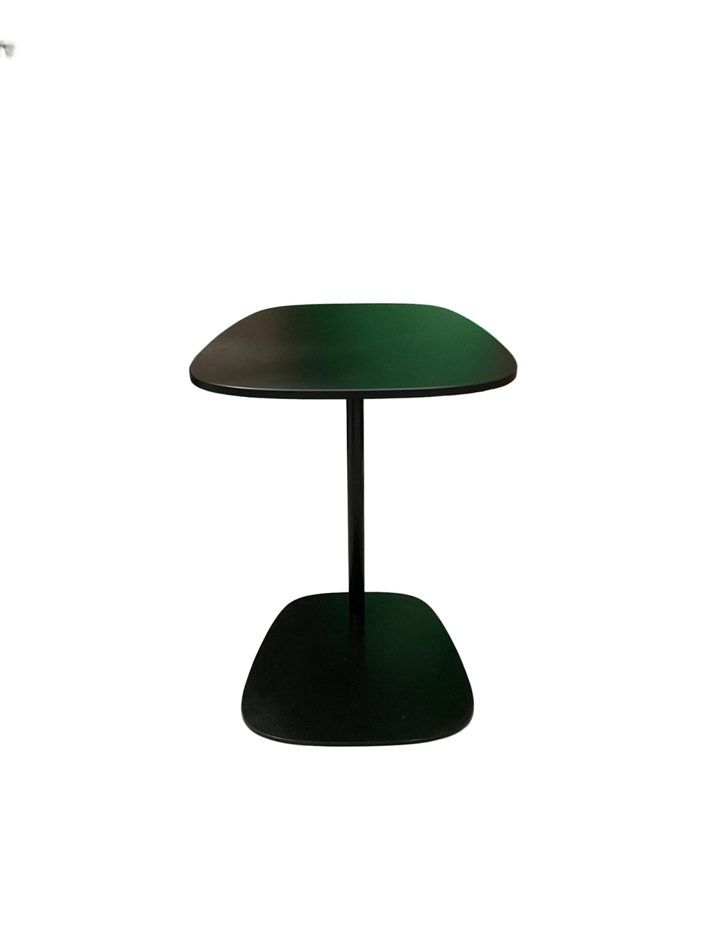 Cantilevered Asymmetrical Black Side Table