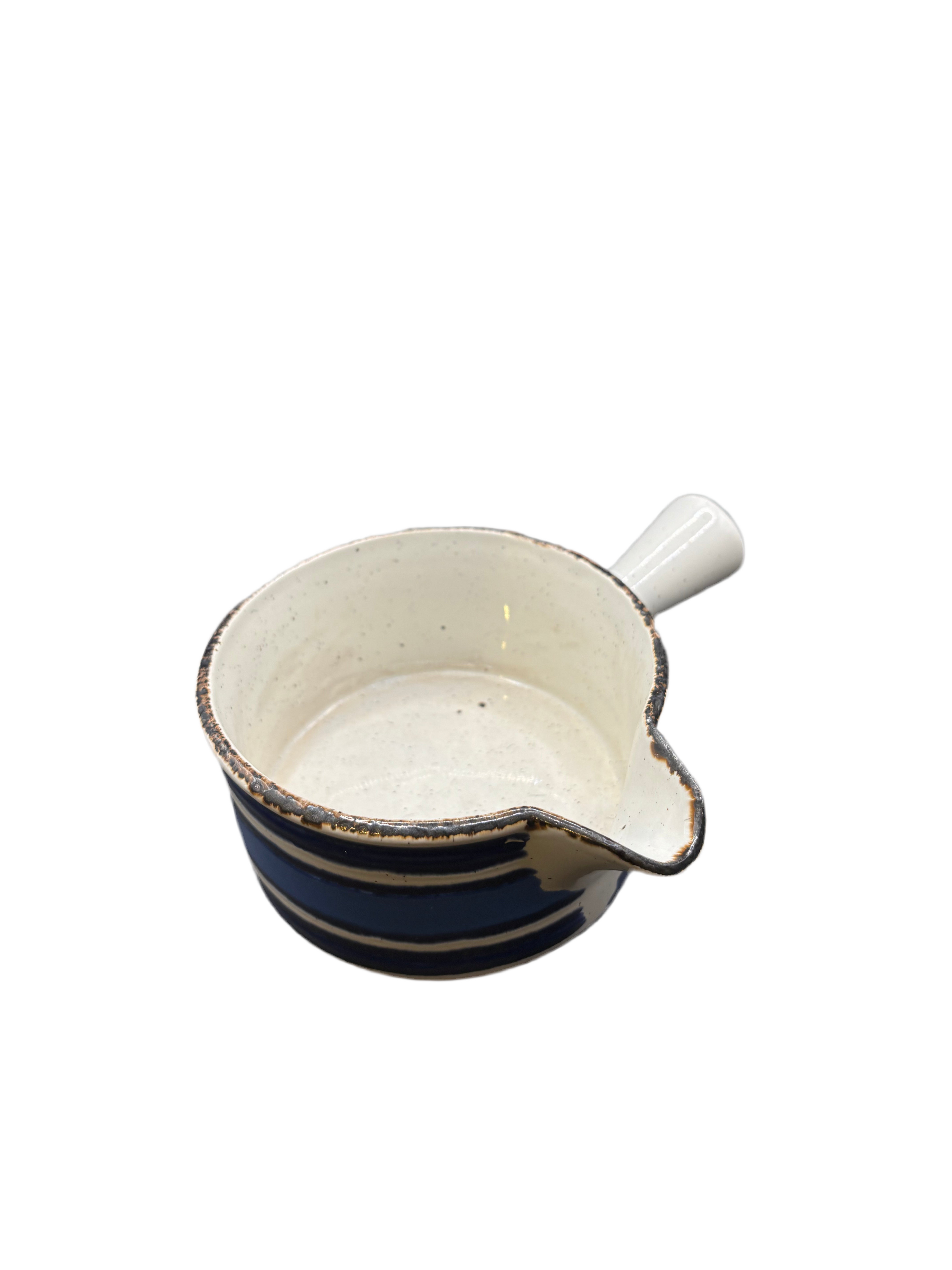 Vintage Striped Gravy Bowl