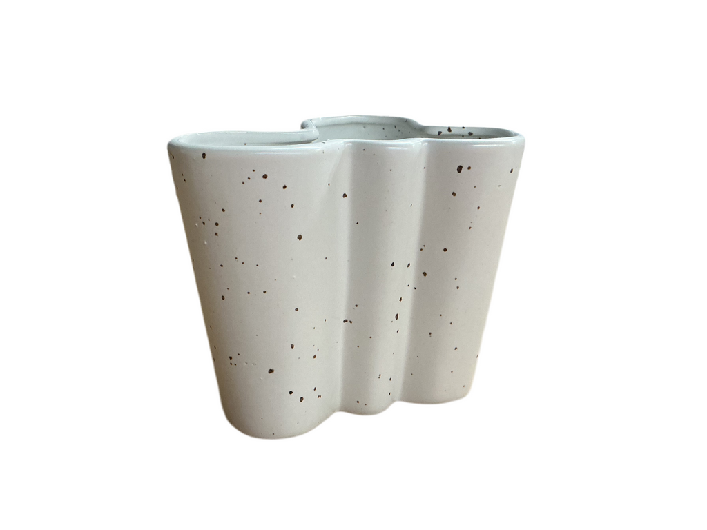 Curved Speckled Vase