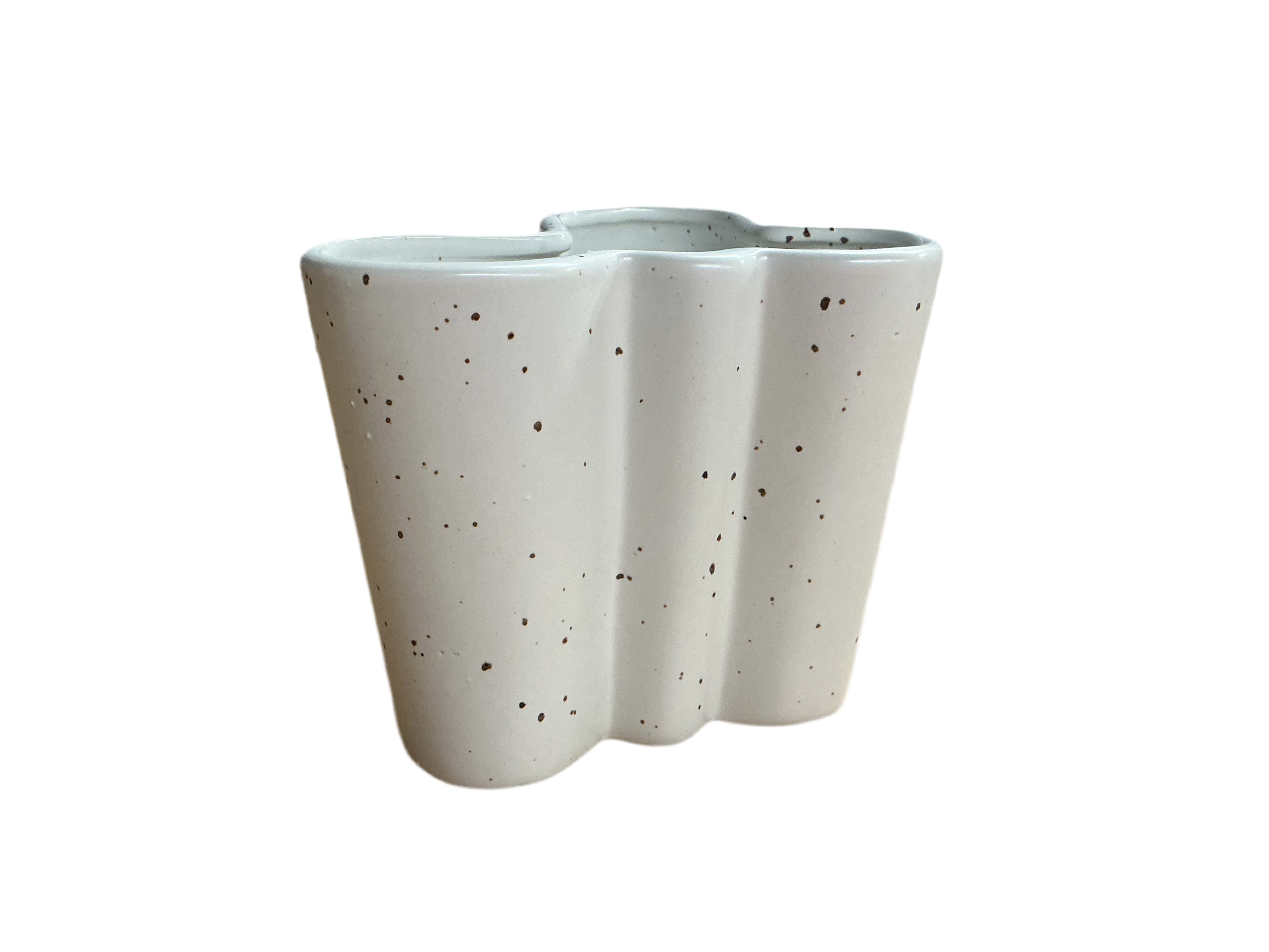 Curved Speckled Vase