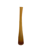 Amber Frosted Glass Bottle Vase By Villeroy & Boch