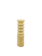 Ribbed Pillar Candle