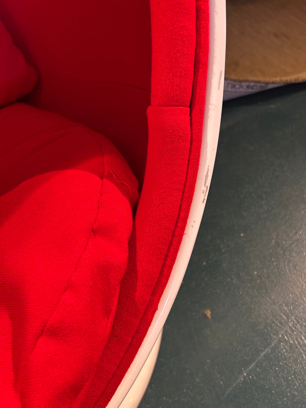 Red Egg Pod Chair, Aarnio Inspired