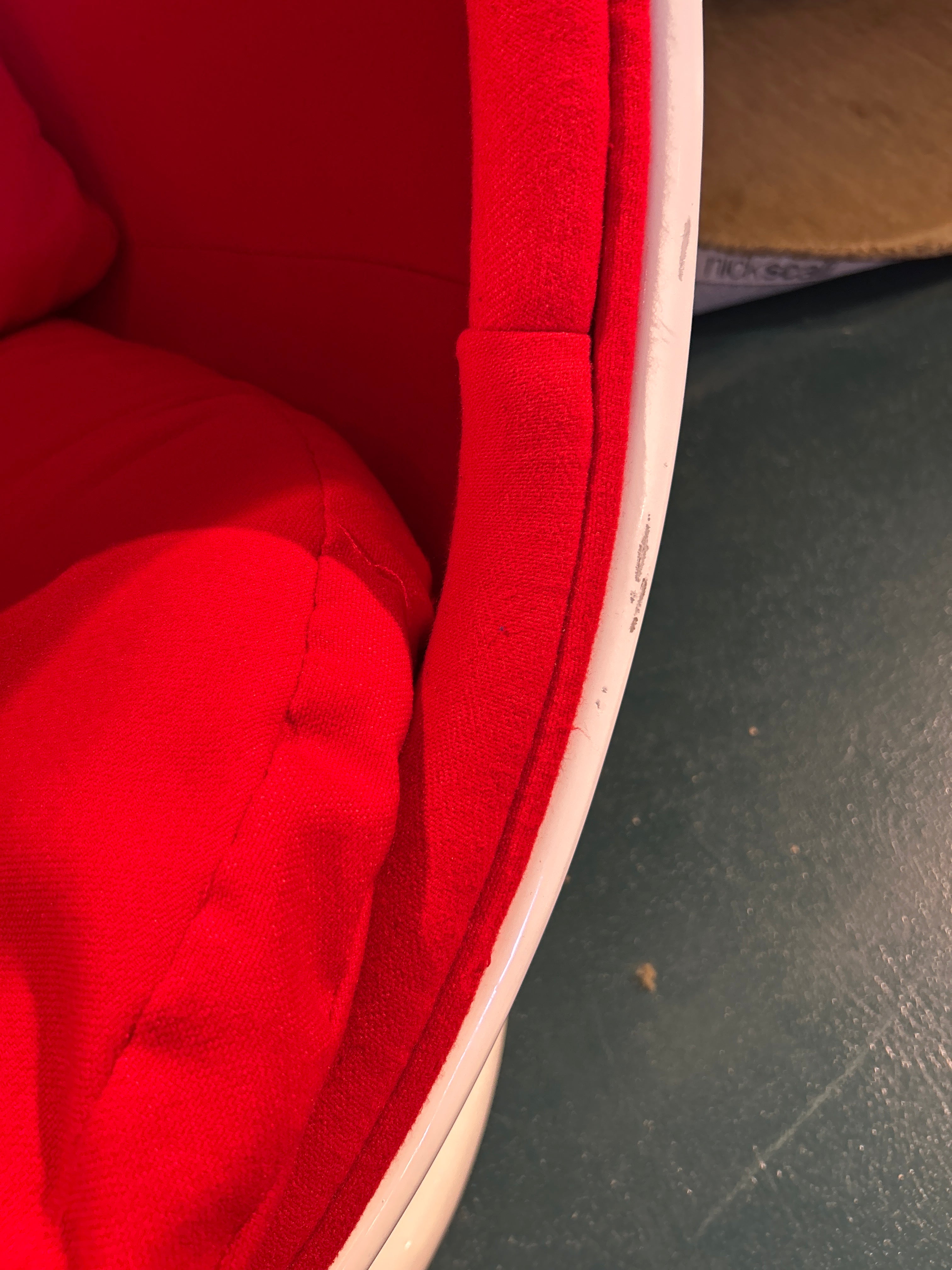 Red Egg Pod Chair, Aarnio Inspired