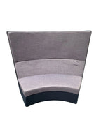 Architectural Two-Tone Blue Modular Office Sofa