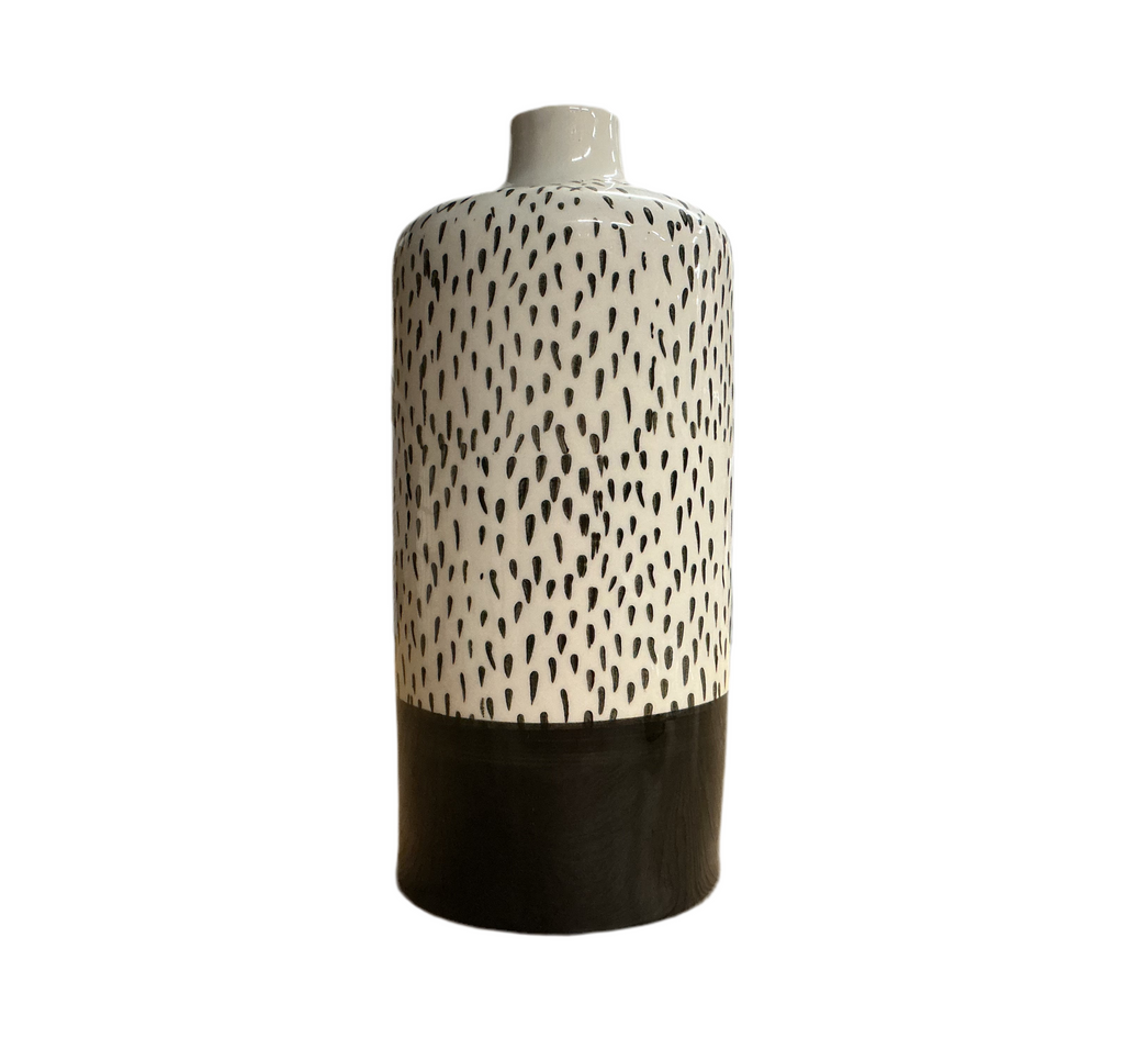 Two Toned Speckled Vase