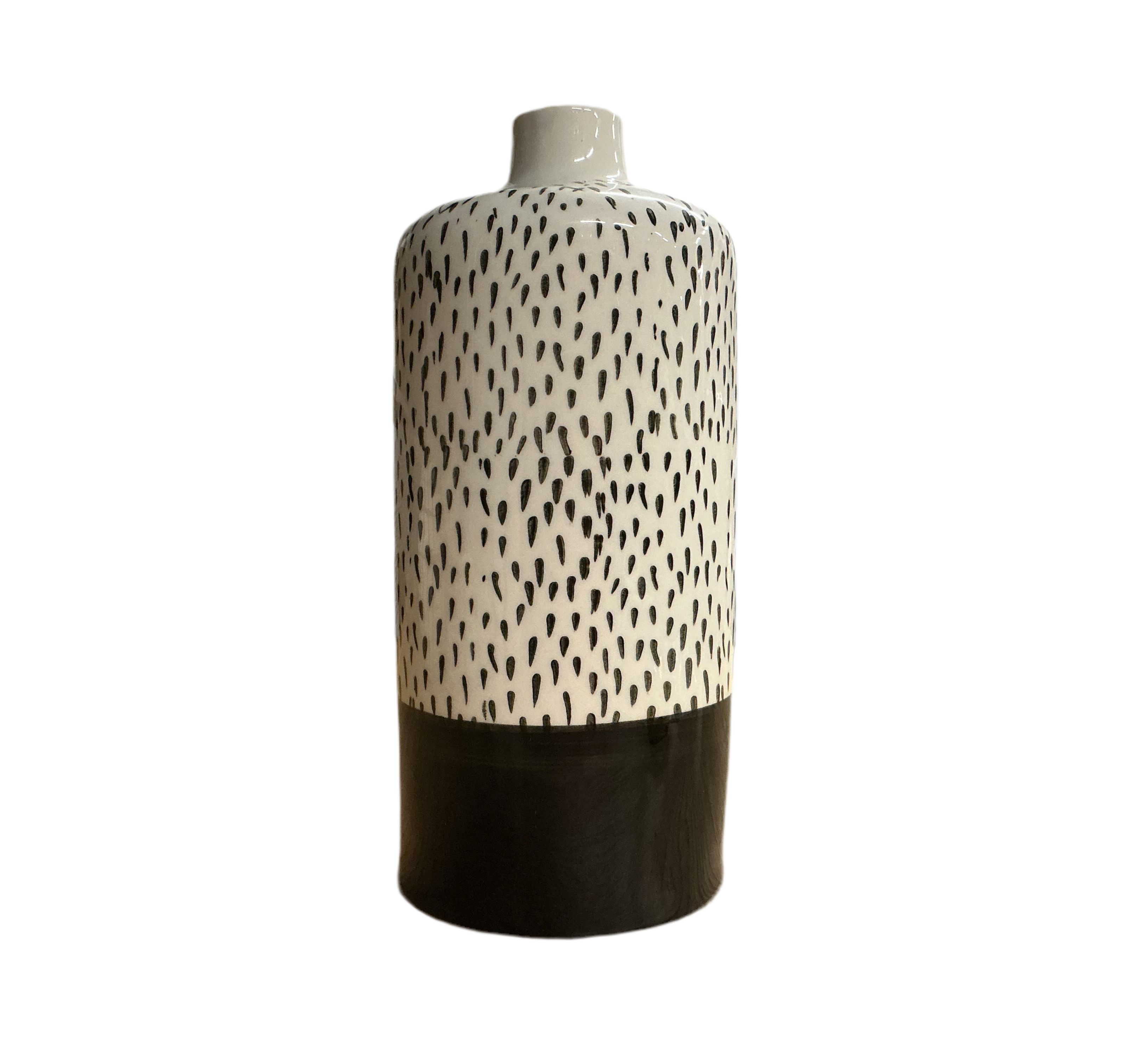 Two Toned Speckled Vase