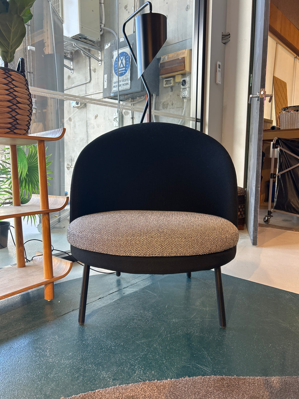 Jules Black Occasional Armchair, Arflex