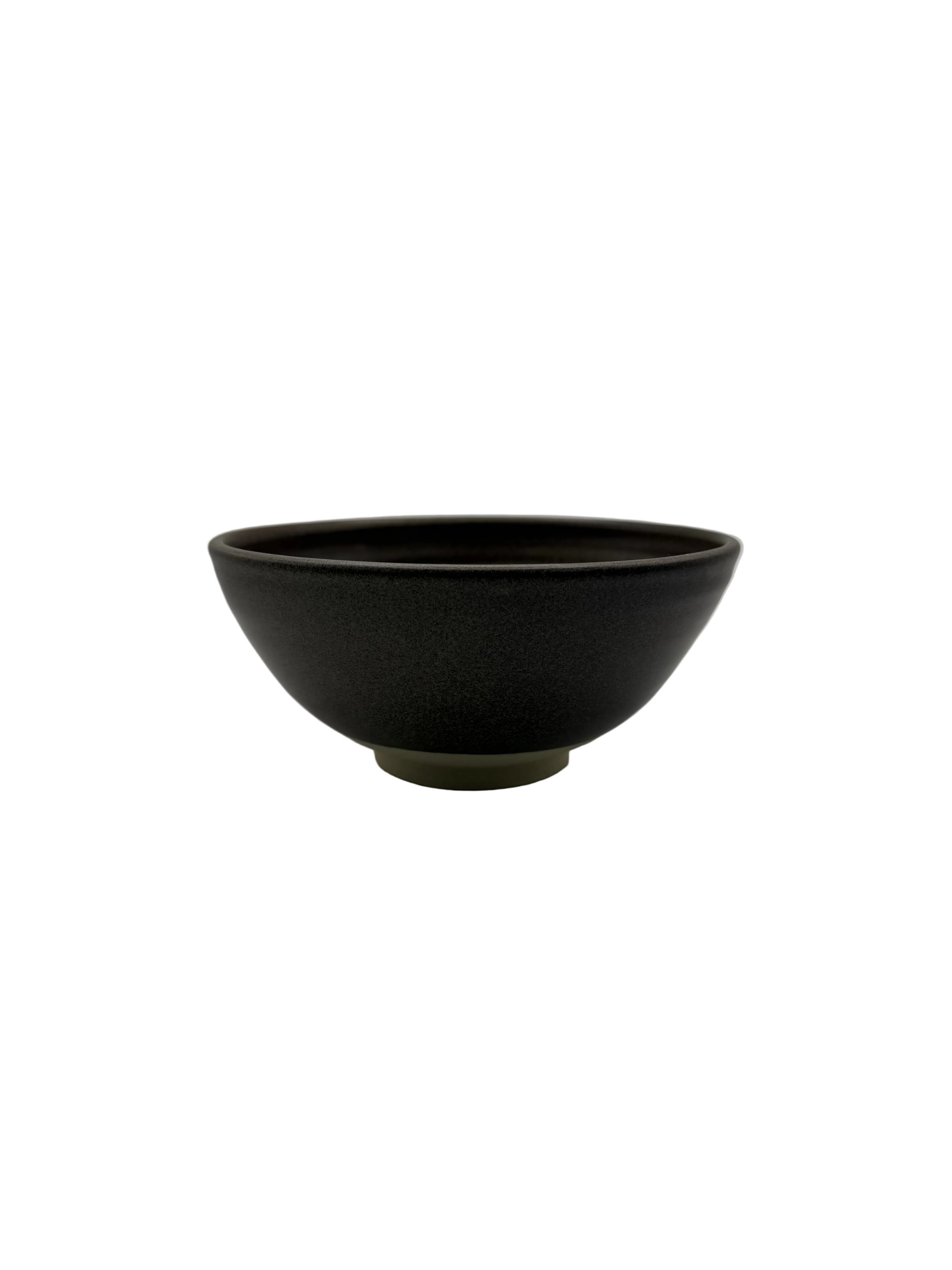 Dark Glazed Ceramic Bowl