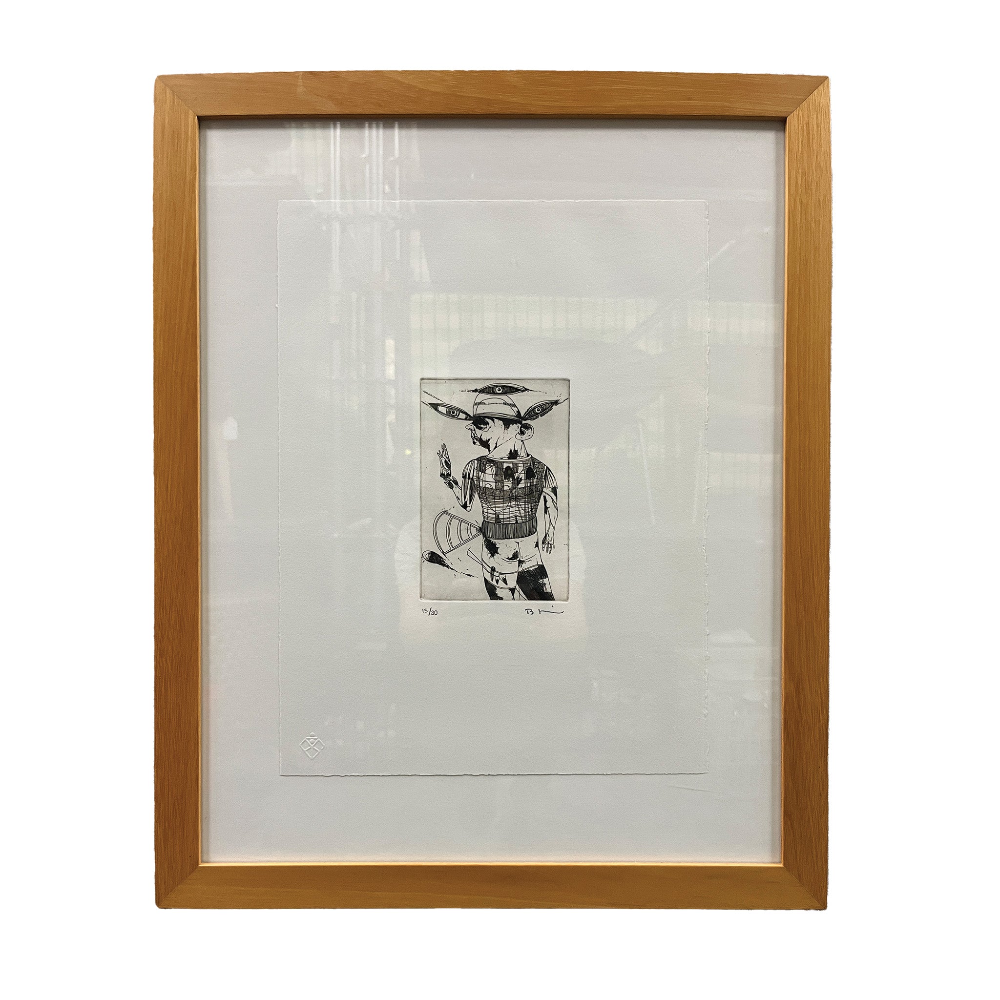 Edition 15/30 Signed Etching - Framed Print