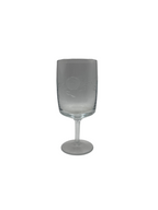 Vintage Glass Wine Goblets - Set of 3