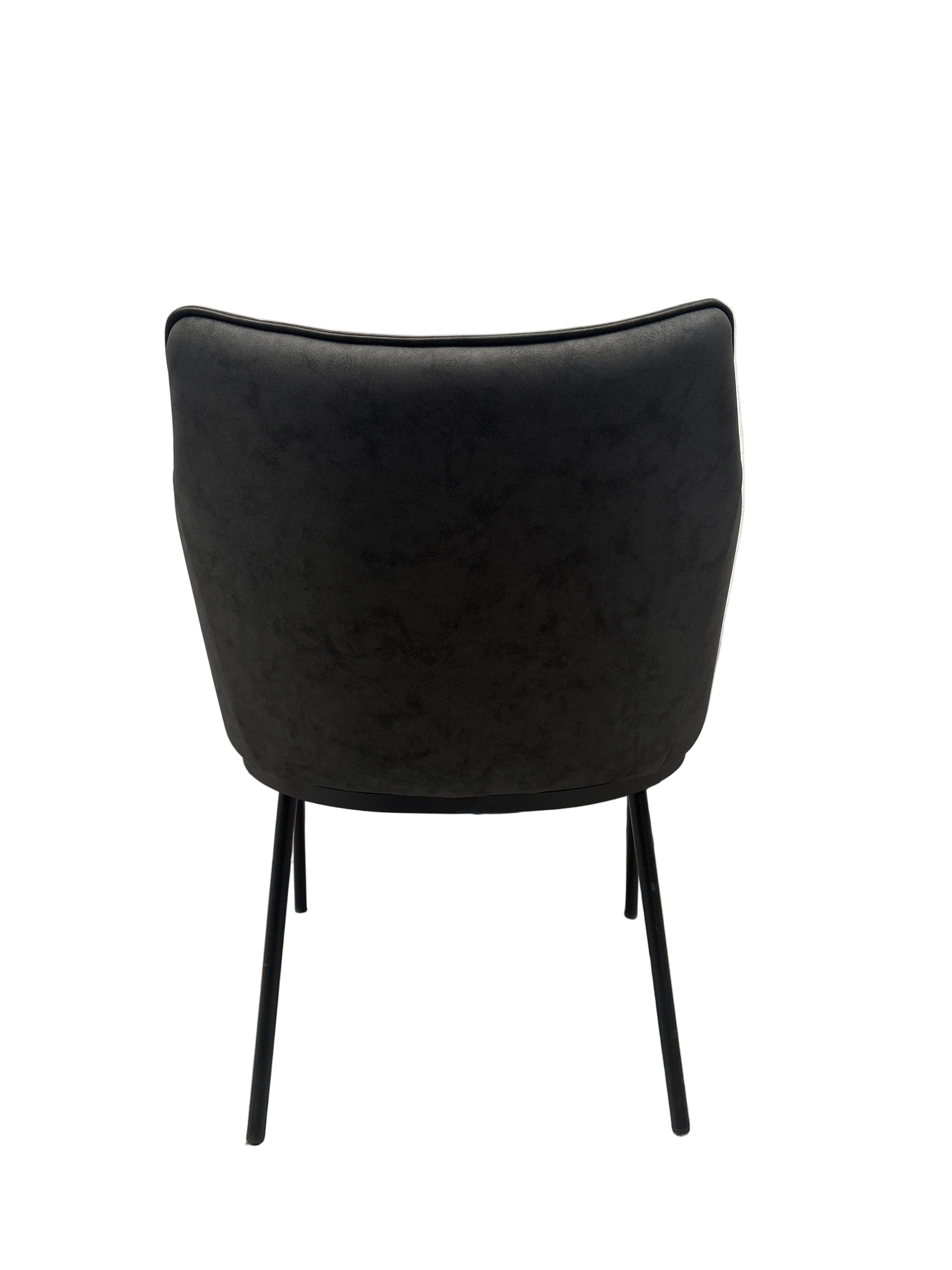 St James Dining Chair Black Vegan Leather