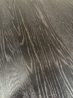 Irving Round Dining Table Black Oak