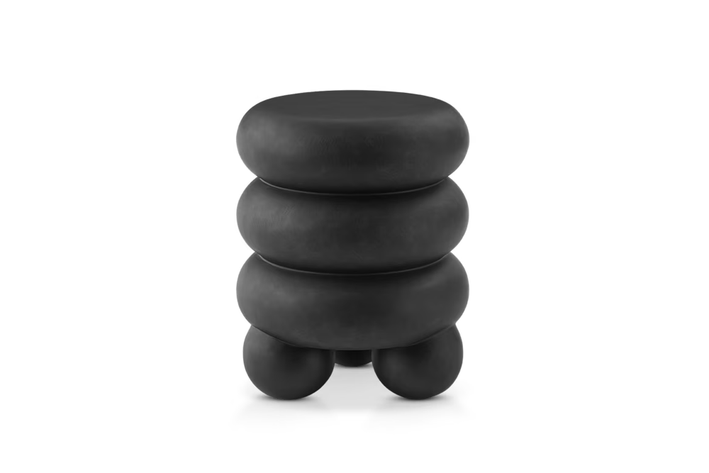 Ceramic Black Side Table