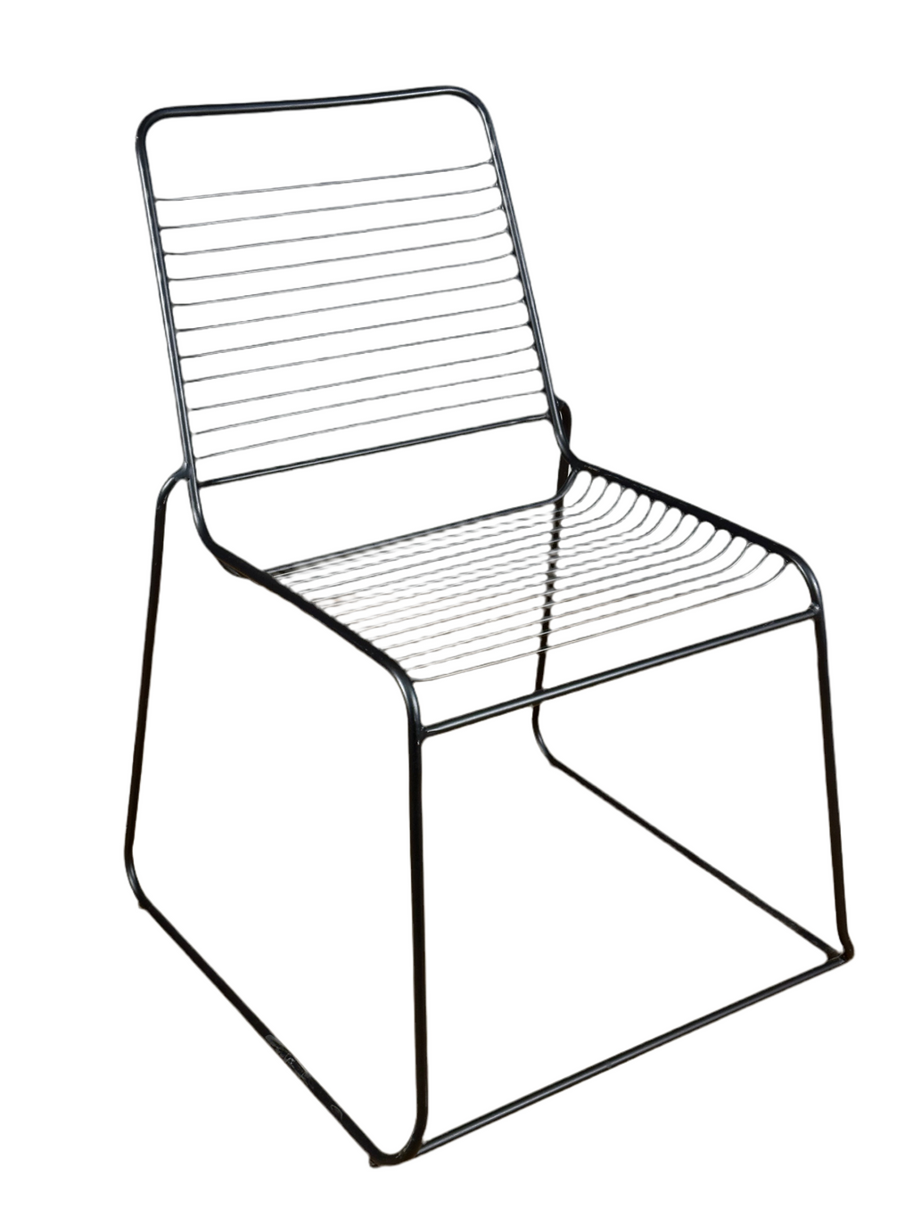 Outdoor Chair - Black Powder Coated Metal