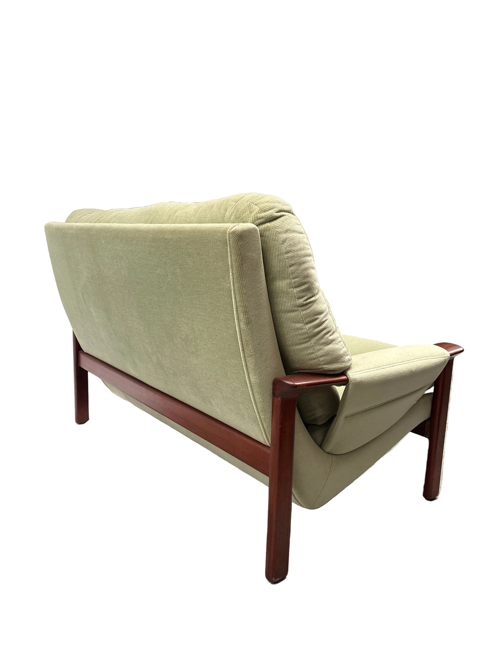 Retro Tessa T1 Two Seater Sofa Mint Green Cord Upholstery