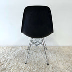 Eames Plastic Moulded Side Chair - Wire Base (Black), Vitra