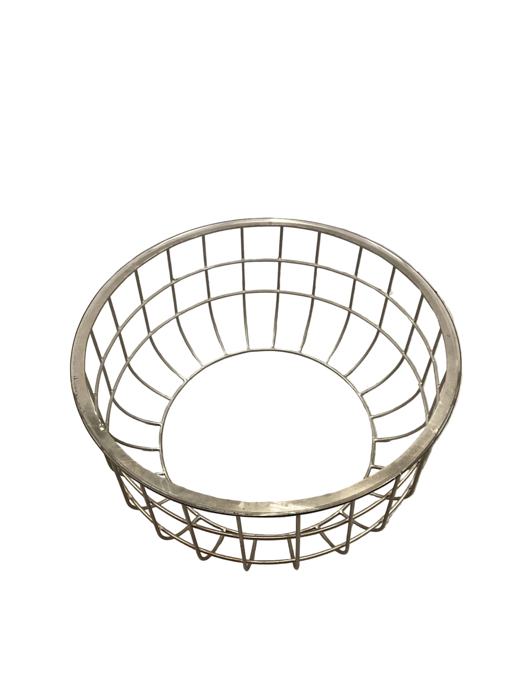 Metal Caged Coffee Table with Glass Top