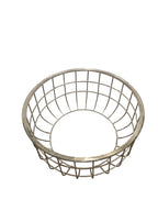 Metal Caged Coffee Table with Glass Top