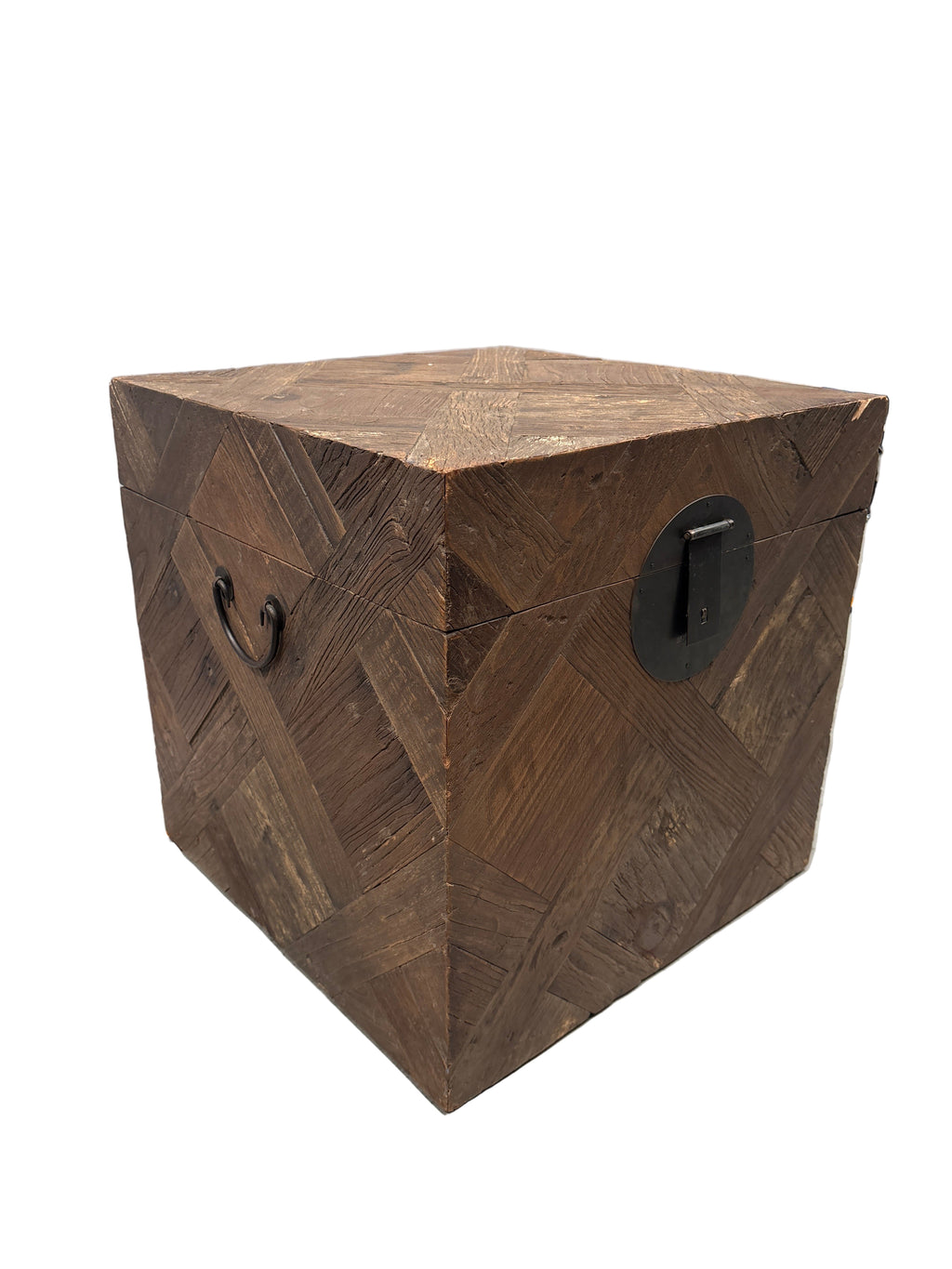 Tangten Side Table - Rustic Timber Finish
