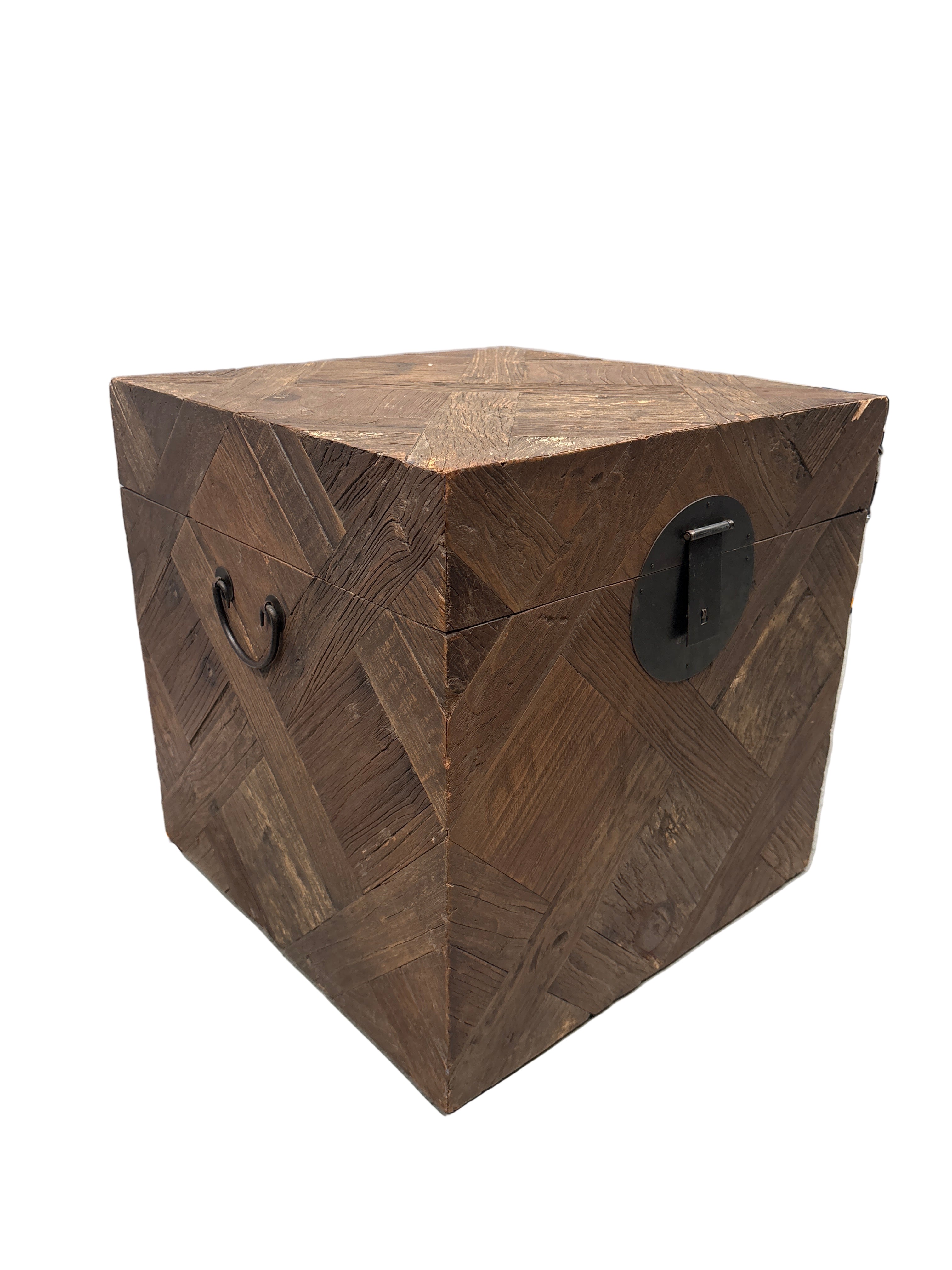 Tangten Side Table - Rustic Timber Finish