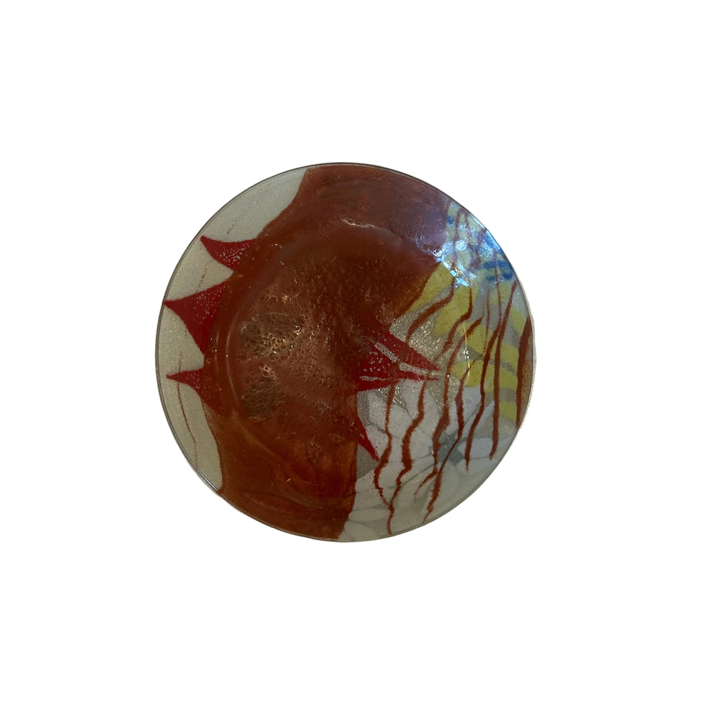 Medium Colourful Glass Dish