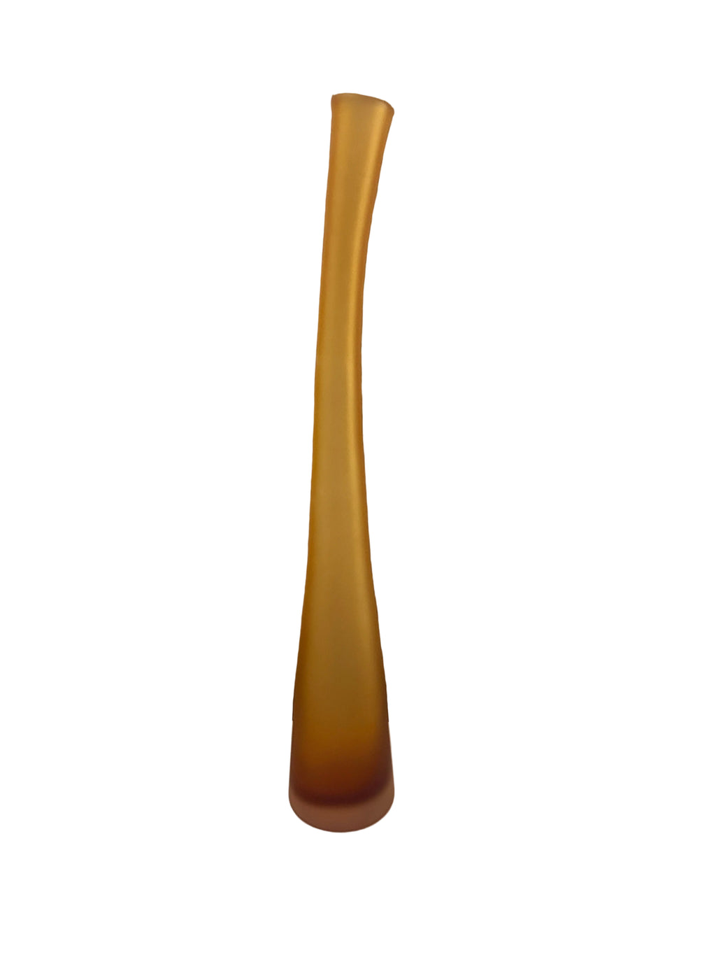 Amber Frosted Glass Bottle Vase By Villeroy & Boch