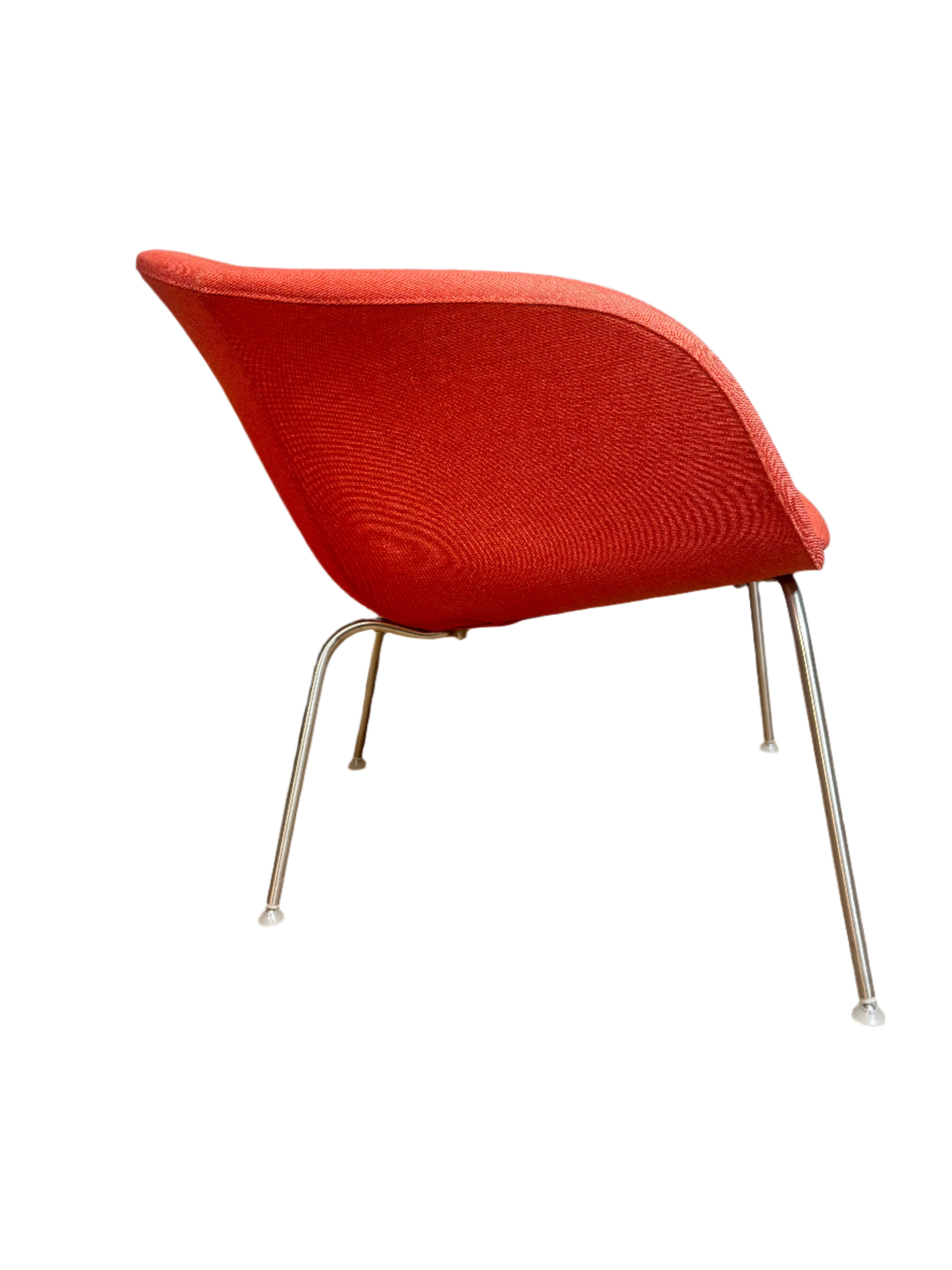 Red Upholstered Bucket Chair