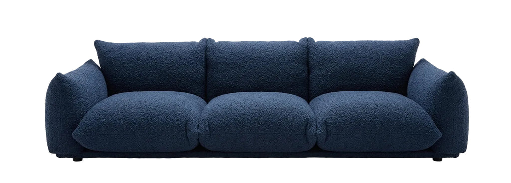 Arflex Marenco 3 Seater Blue Sofa