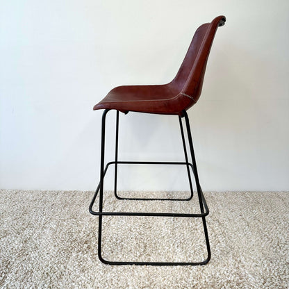 Giron Leather Bar stool, Sol & Luna