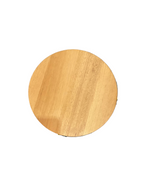 Side Table Wooden White Metal Legs