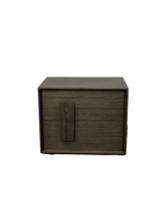 Pair of Bray Smoked Oak Bedside Tables - Left & Right Handles