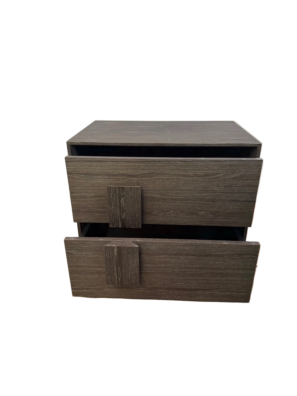 Pair of Bray Smoked Oak Bedside Tables - Left & Right Handles